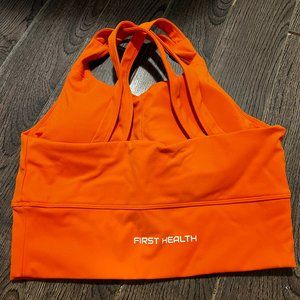 First Health Performance Crop Top - Orange